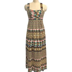 ANTONIO MELANI maxi dress corset maxi 100% rayon 100% cotton lining sz 2 or xs